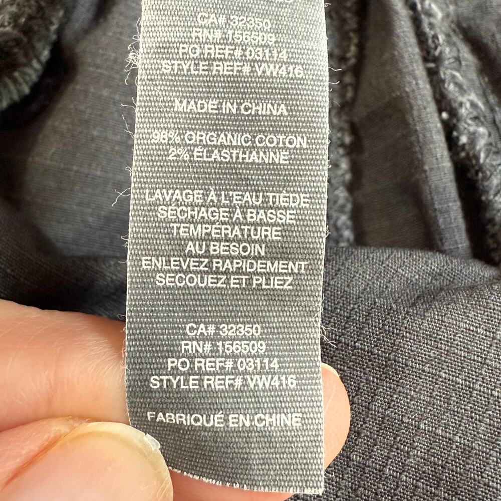 Vuori Rip Stop Pant Size M Wide Leg Cropped Comfort Travel Athleisure VW416 Gray - Picture 14 of 16